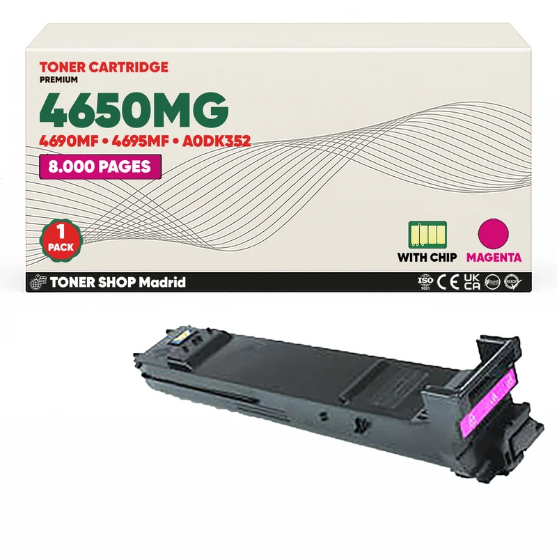 BDink Cartucho Toner Compatible Konica Minolta MagiColor 4650/4690MF/4695MF Magenta