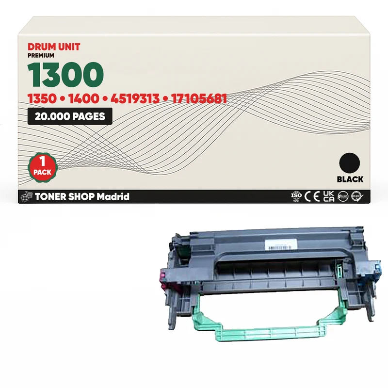 BDink Tambor de Imagen Compatible Konica Minolta PagePro 1300/1350/1400 (Pack 1) Drum