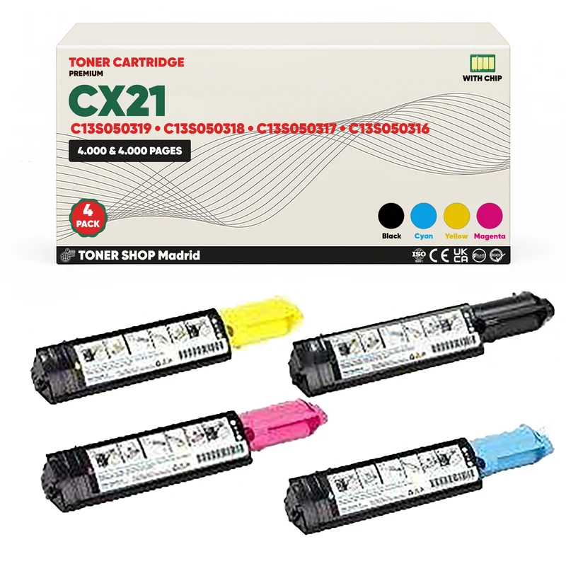 BDink Tóner Compatible Epson CX21 (Pack 4 CMYK)