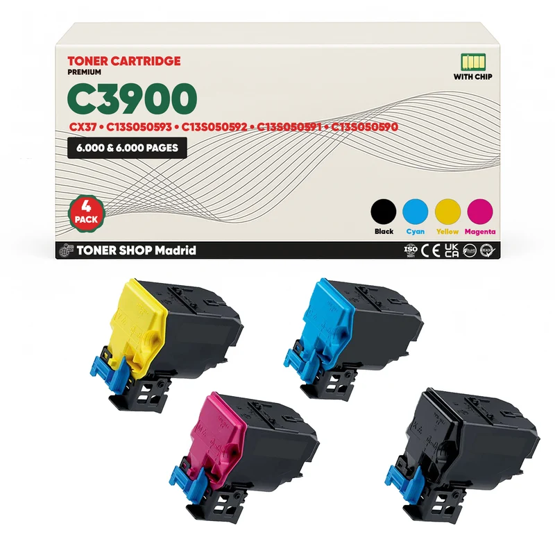 BDink Tóner Compatible Epson C3900/CX37 (Pack 4 CMYK)