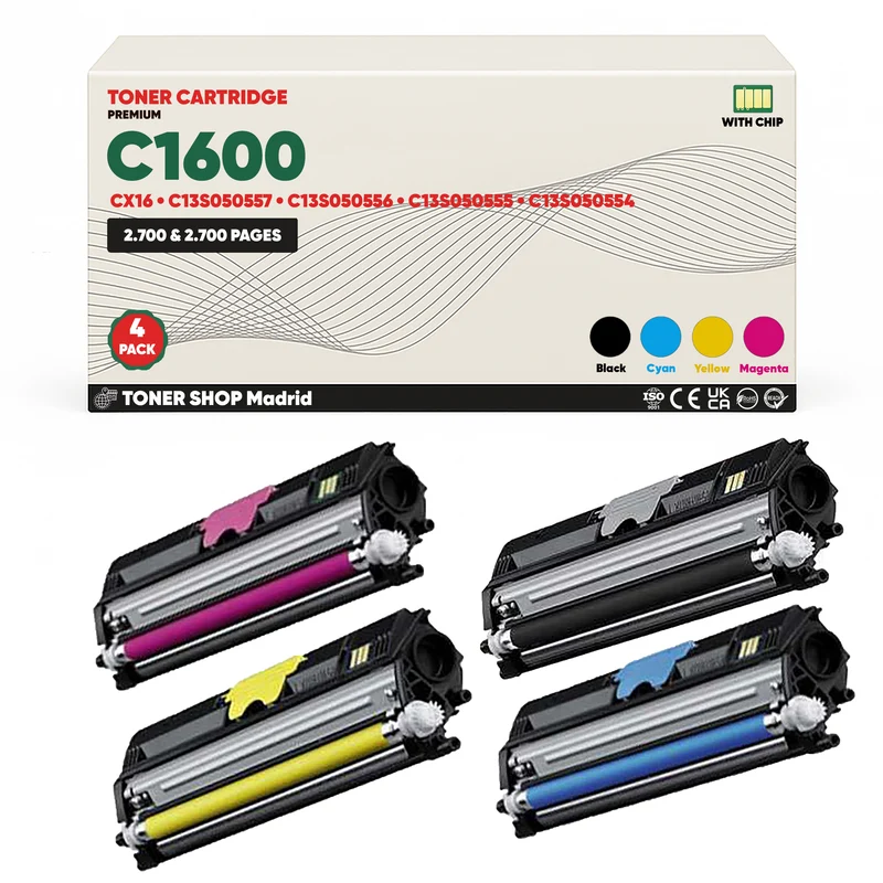 BDink Tóner Compatible Epson C1600/CX16 (Pack 4 CMYK)