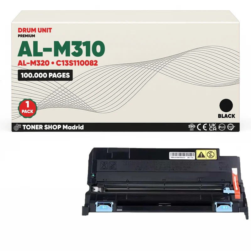 BDink Tambor de Imagen Compatible Epson AL-M310 Negro (Pack 1) Drum