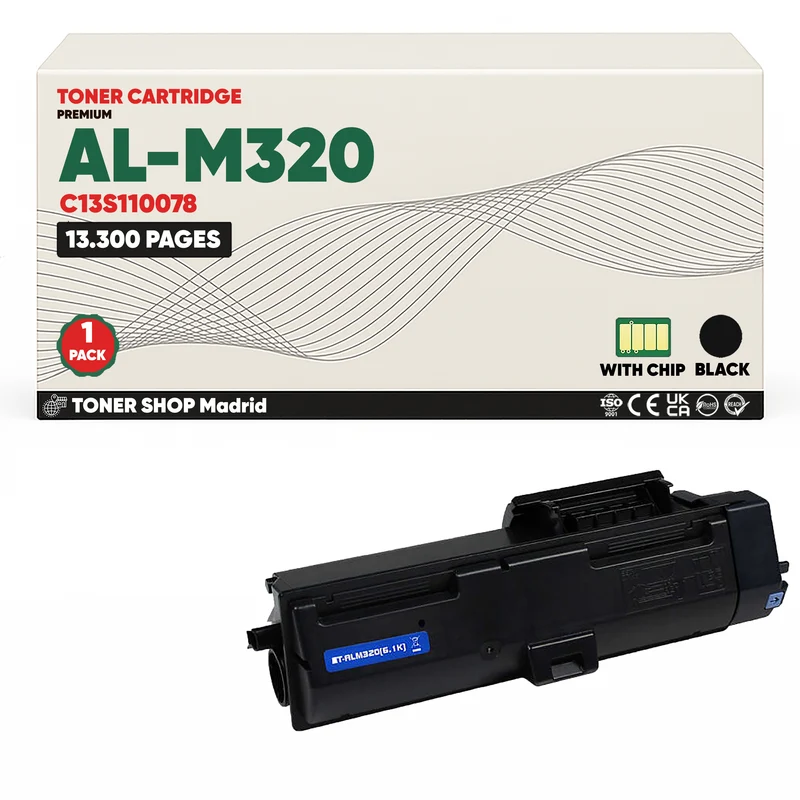 BDink Cartucho Tóner Compatible Epson ALM320 Negro (Pack 1)