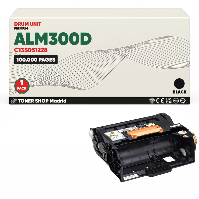 BDink Tambor de Imagen Compatible Epson ALM300D Negro (Drum)