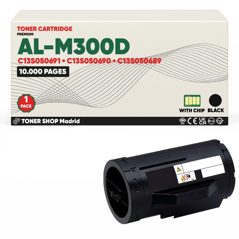 BDink Cartucho Tóner Compatible Epson AL-M300D Negro Pack 1