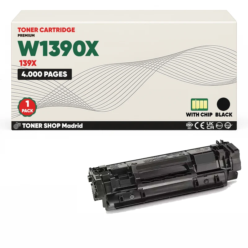 BDink Tóner Compatible HP 139X Negro W1390X (Alta Capacidad)