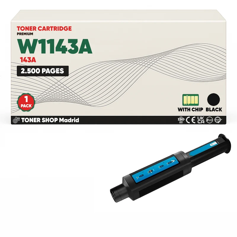 BDink Tóner Compatible HP 143A Negro W1143A