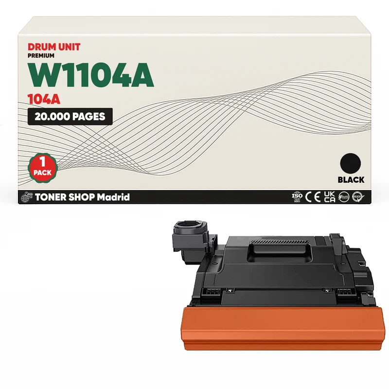 BDink Tambor de Imagen Compatible HP 104A Negro W1104A (Drum)