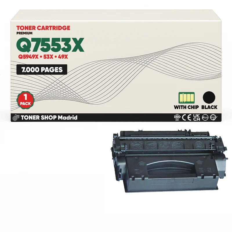 BDink Cartucho Tóner Compatible HP 53A/49A Negro Q7553A