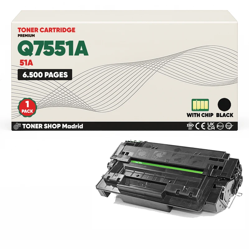 BDink Cartucho Tóner Compatible HP 51A Negro Q7551A