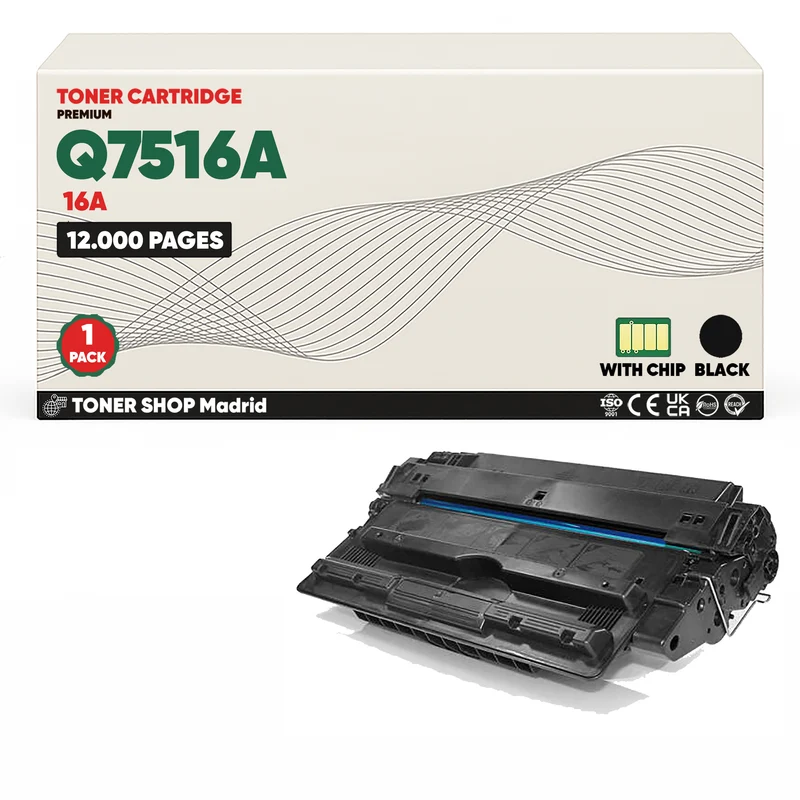 BDink Cartucho Tóner Compatible HP 16A Negro Q7516A