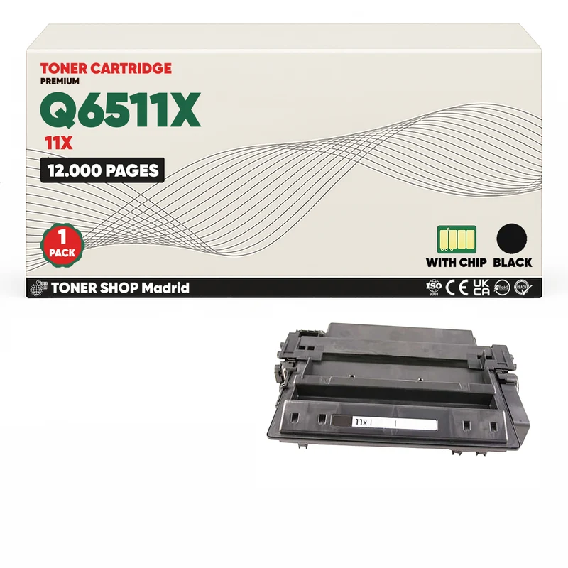BDink Cartucho Tóner Compatible HP 11X Negro Q6511X