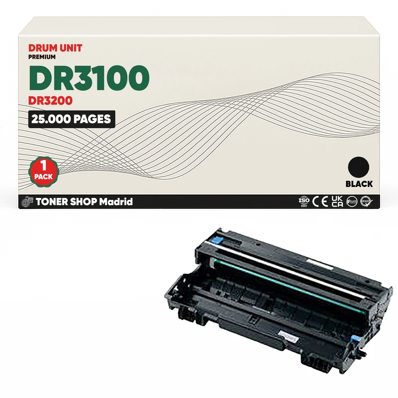 BDink Tambor de Imagen Compatible Brother DR3100 Negro (Drum)