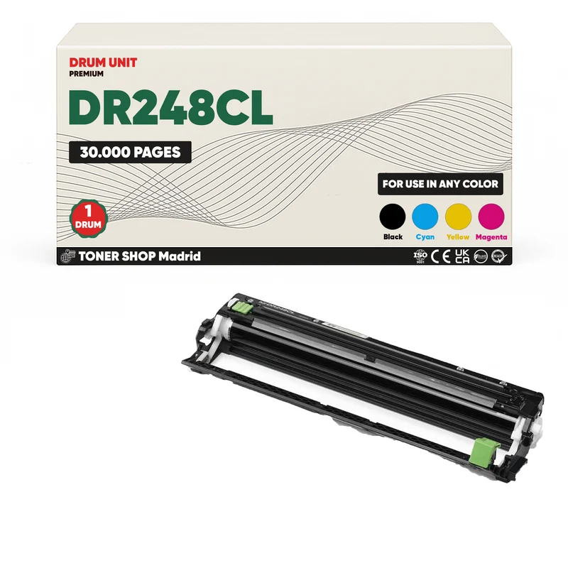 BDink Tambor de Imagen Compatible Brother DR248CL (4 Colores) Drum