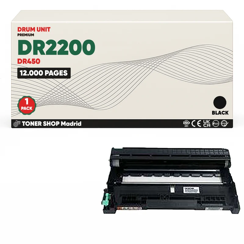 BDink Tambor de Imagen Compatible Brother DR2200 Negro (Drum)