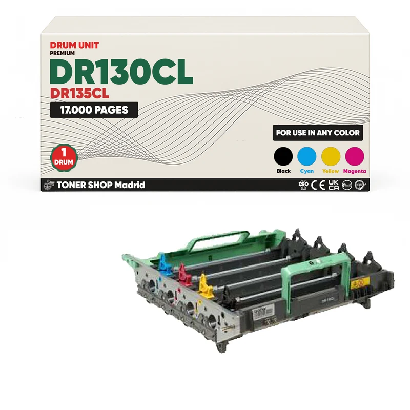 BDink Tambor de Imagen Compatible Brother DR130CL (Drum) 4 Colores