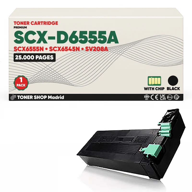 BDink Cartucho de Toner Compatible Samsung SCX-D6555A Negro