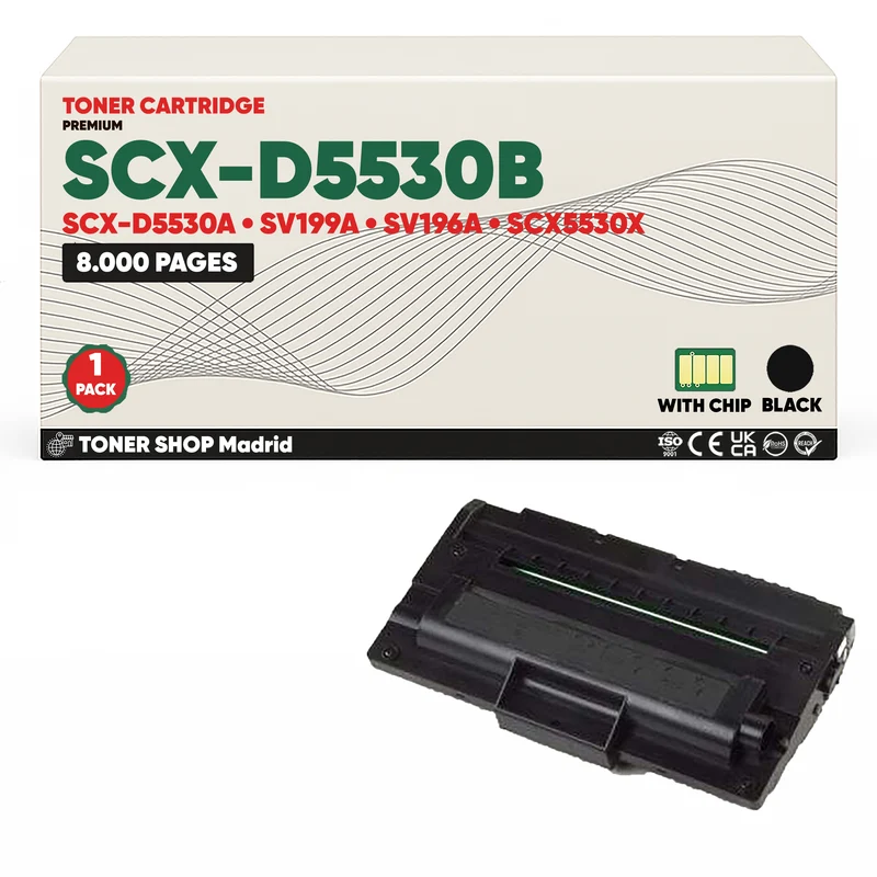 BDink Cartucho de Toner Compatible Samsung SCX-D5530B Negro