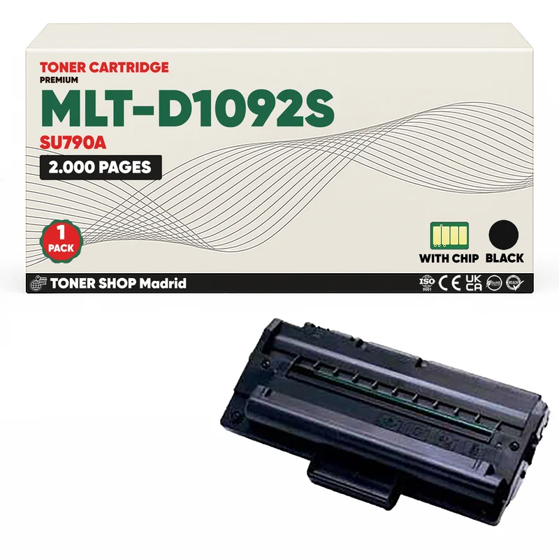 BDink Cartucho de Toner Compatible Samsung MLT-D1092S Negro