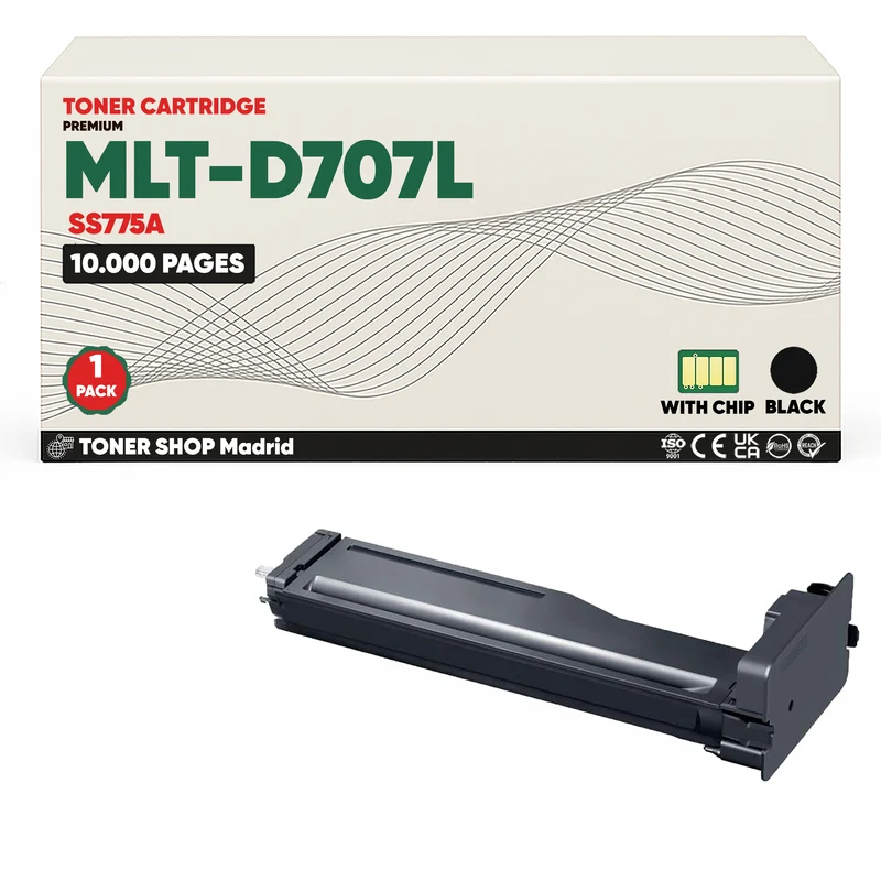BDink Cartucho de Toner Compatible Samsung MLT-D707L Negro