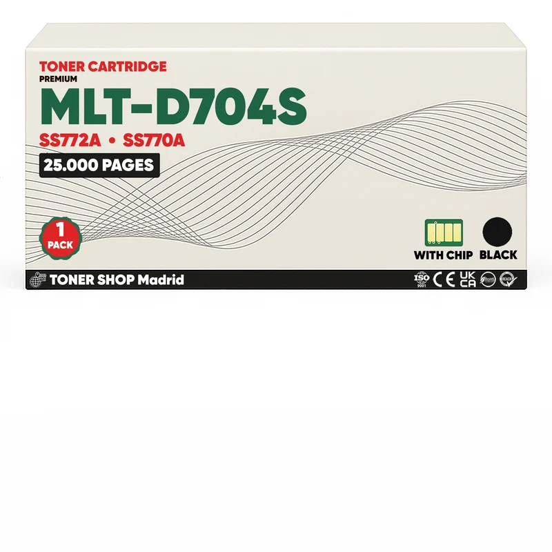 BDink Cartucho de Toner Compatible Samsung MLT-D704S Negro