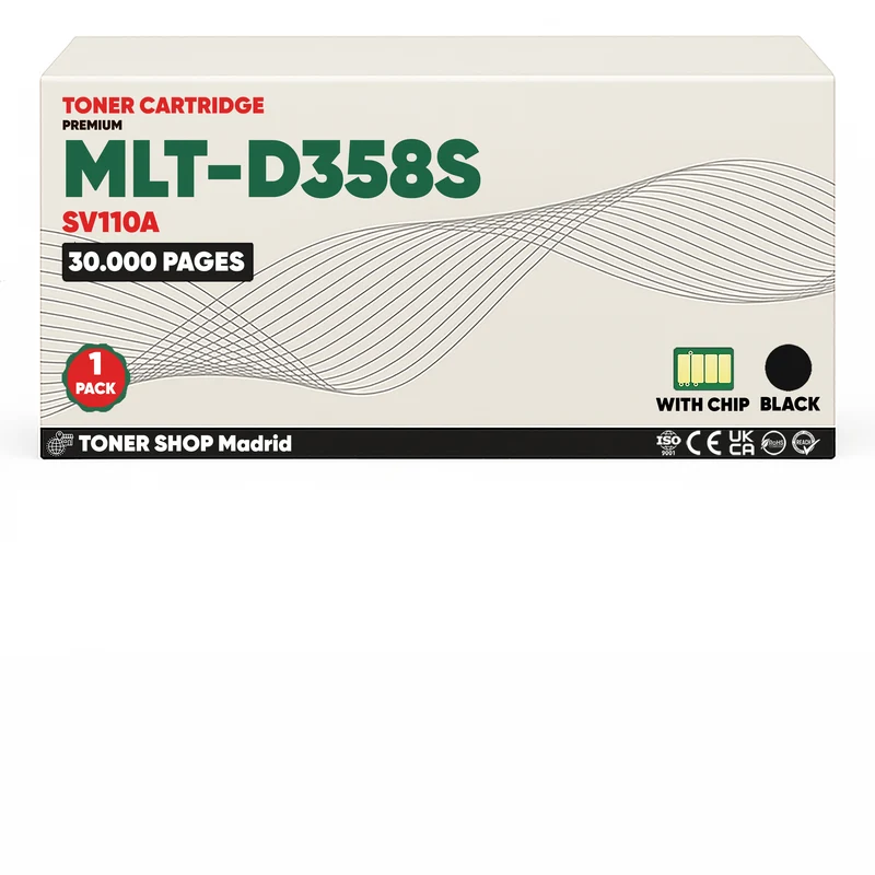 BDink Cartucho de Toner Compatible Samsung MLT-D358S Negro