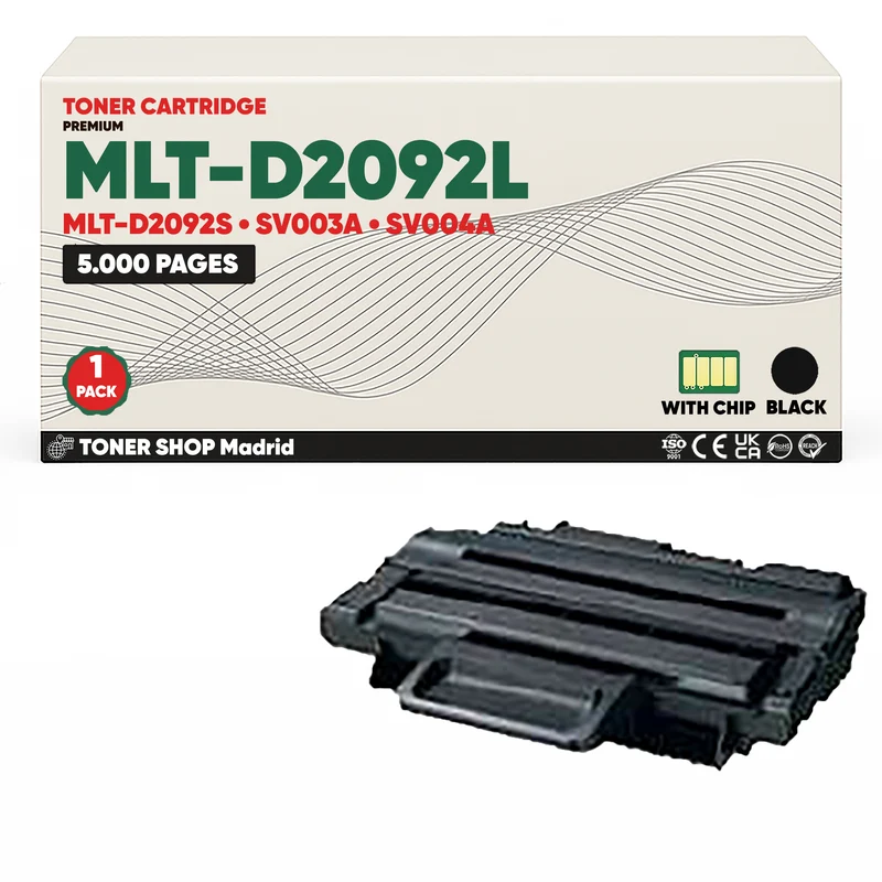 BDink Cartucho de Toner Compatible Samsung MLT-D2092L Negro