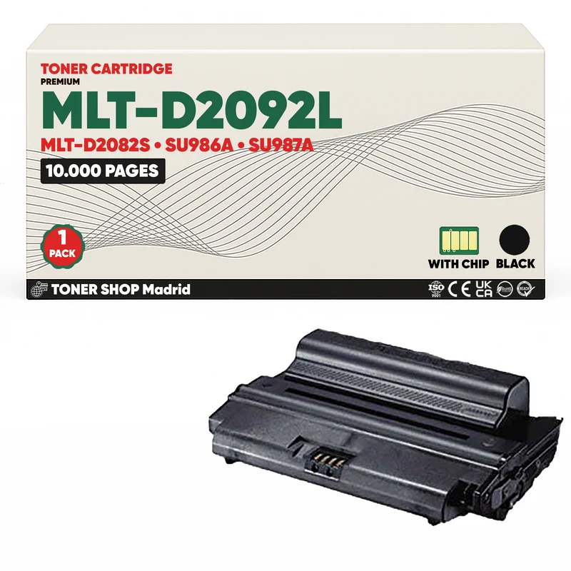 BDink Cartucho de Toner Compatible Samsung MLT-D2082L Negro