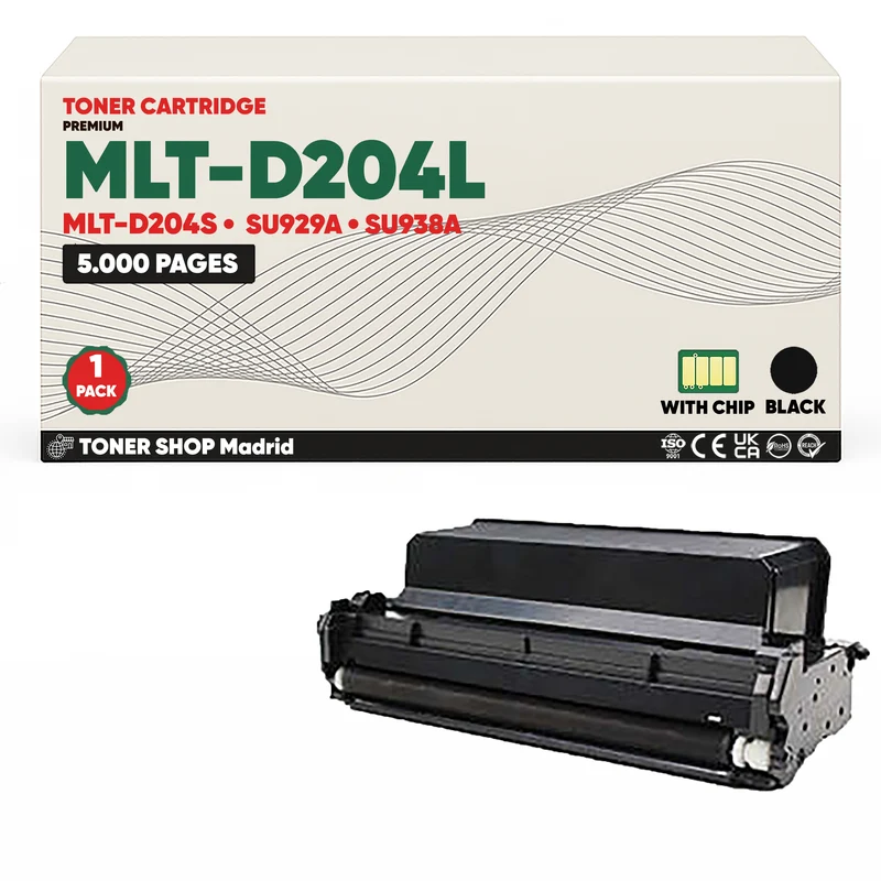 BDink Cartucho de Toner Compatible Samsung MLT-D204L Negro