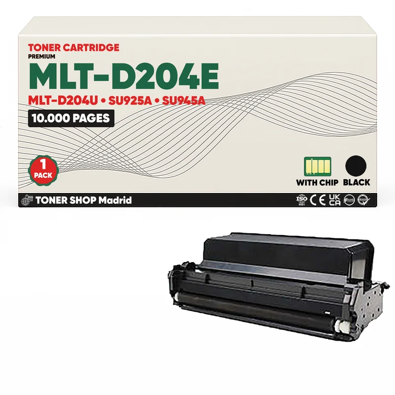 BDink Cartucho de Toner Compatible Samsung MLT-D204E Negro