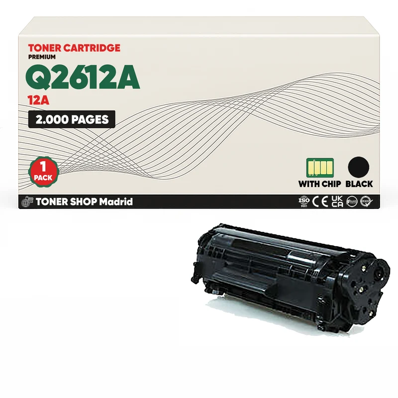 BDink Cartucho Tóner Compatible HP 12A Negro Q2612A