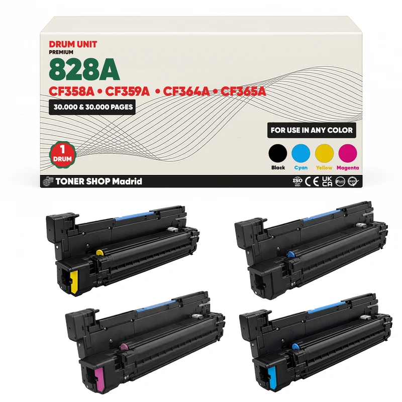 BDink Tambor Compatible HP 828A (Pack 4 CMYK) CF358A CF359A CF364A CF365A