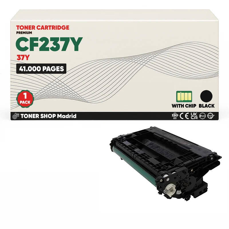 BDink Cartucho Tóner Compatible HP 37Y / CF237Y Negro