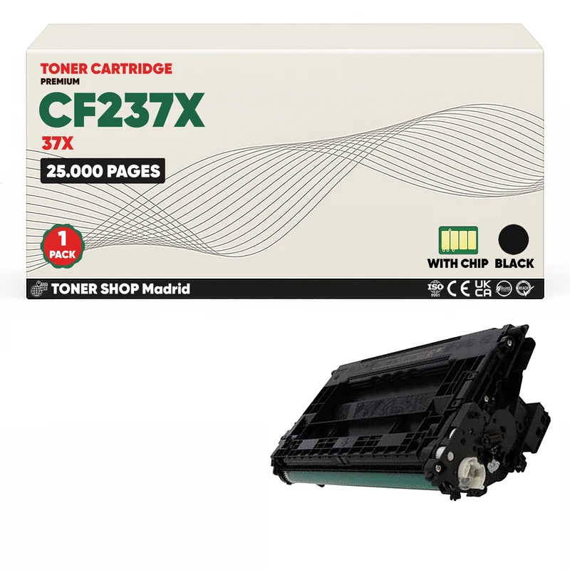 BDink Cartucho Tóner Compatible HP 37X / CF237X Negro