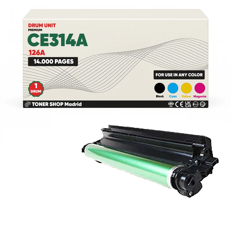 BDink Tambor de Imagen Compatible HP CE314A (4 Colores) - Reemplaza 126A