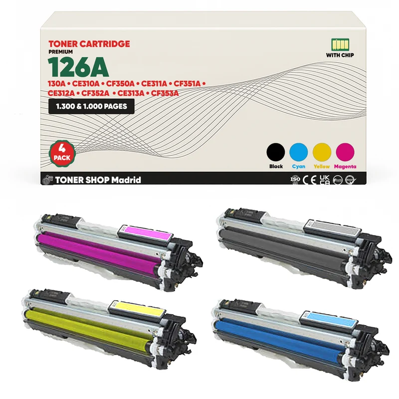 BDink Cartucho Tóner Compatible HP 126A/130A CMYK (Pack 4)