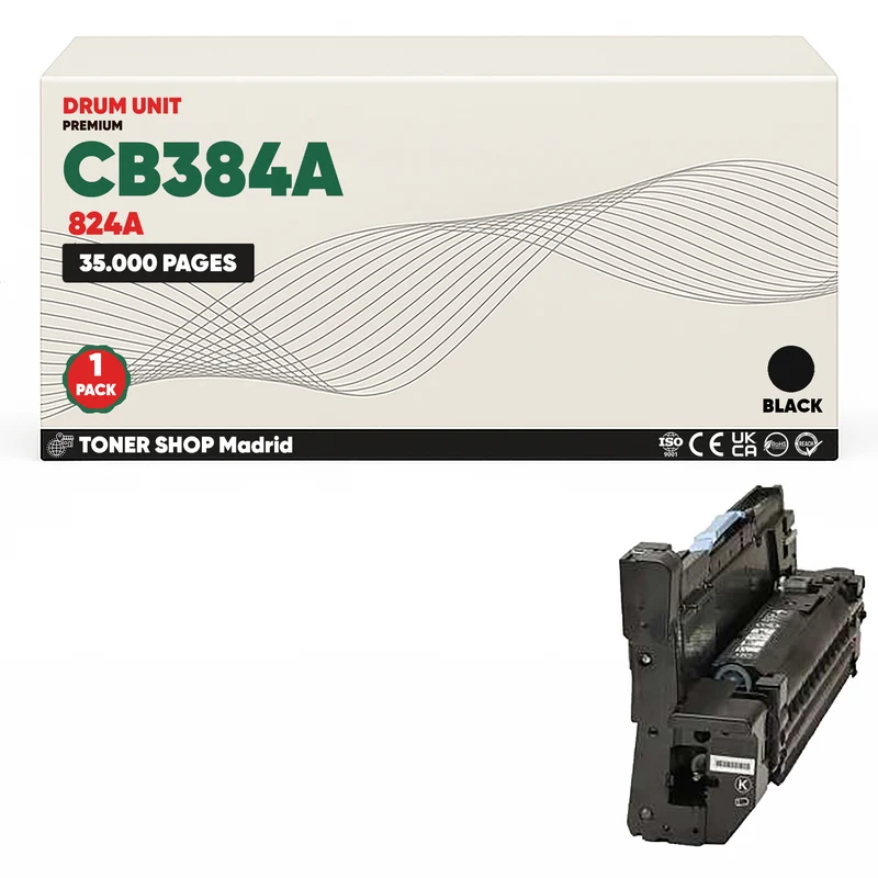 BDink Tambor de Imagen Compatible HP CB384A Negro - Reemplaza 824A (Drum)