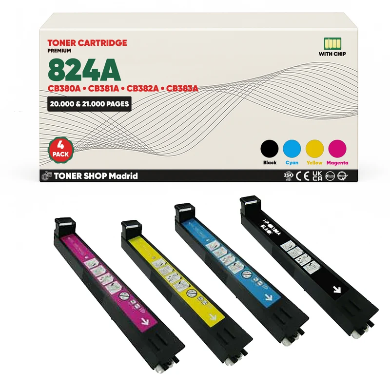BDink Cartucho Tóner Compatible HP 823A/824A CMYK (Pack 4)