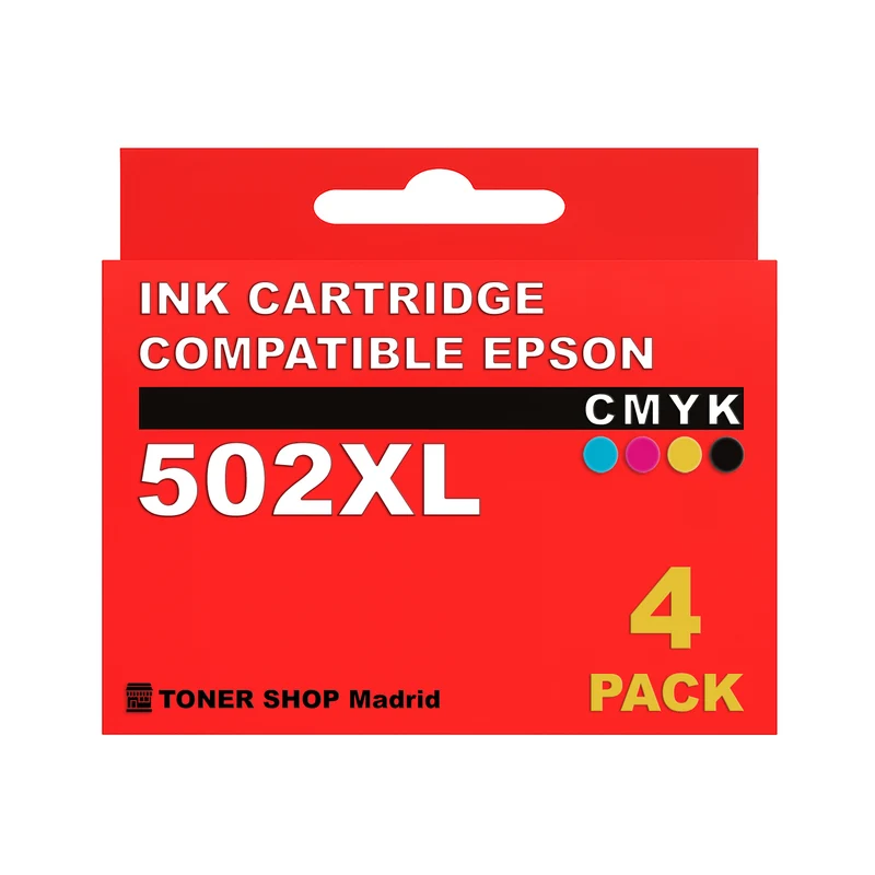 BDink Cartuchos Tinta Compatible Epson 502XL CMYK (Pack 4