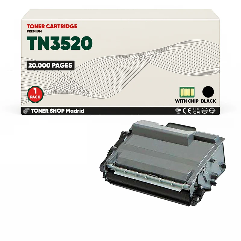 BDink Tóner Compatible Brother TN3520 Negro