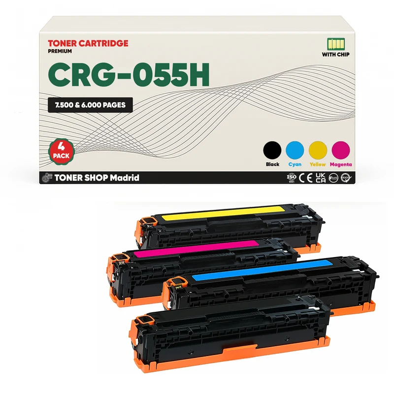 BDink Tóner Compatible Canon 055H (CMYK 4 Pack)