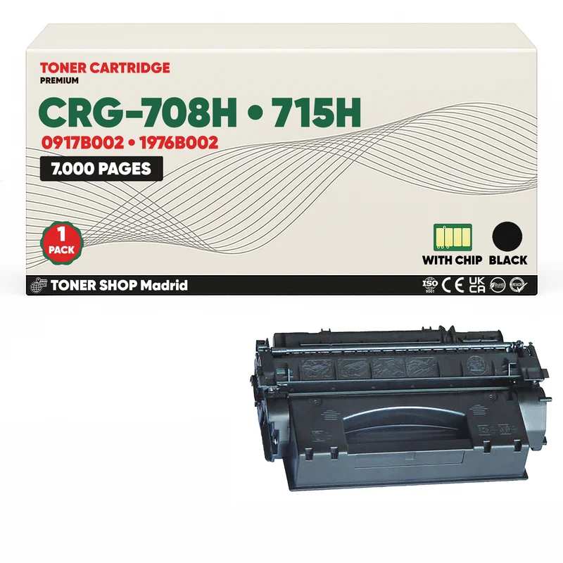 BDink Cartucho Tóner Compatible Canon 708H/715H Negro