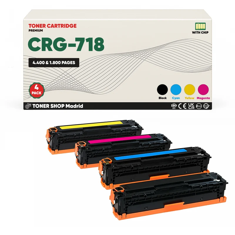 BDink Tóner Compatible Canon 718 (CMYK Pack 4)