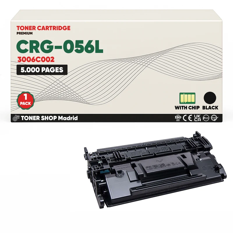 BDink Cartucho Tóner Compatible Canon 056L Negro