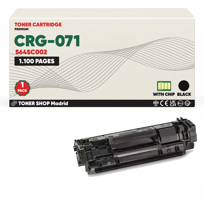 BDink Cartucho Tóner Compatible Canon 071 Negro