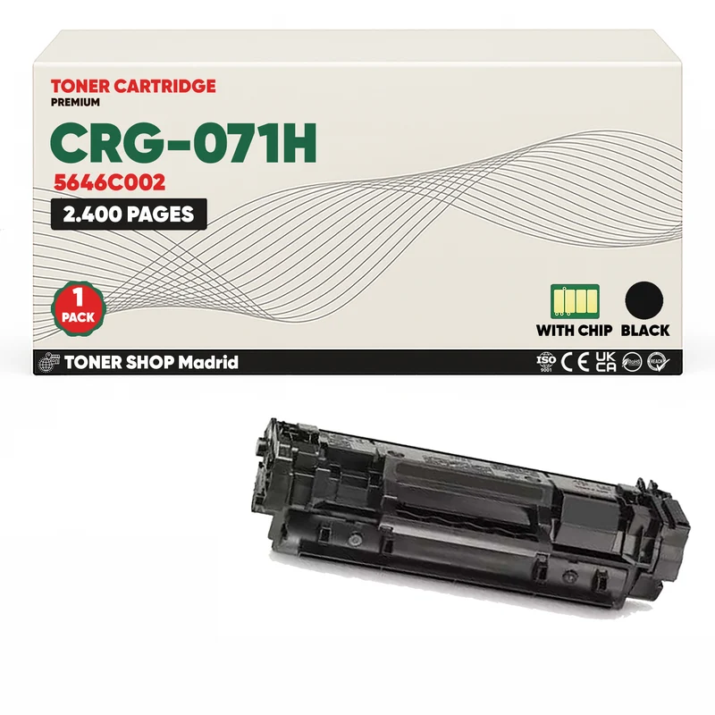BDink Cartucho Tóner Compatible Canon 071H Negro