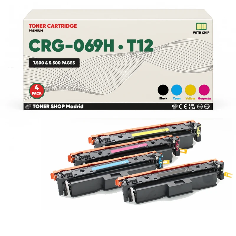 BDink Tóner Compatible Canon 069H/T12 (CMYK Pack 4)
