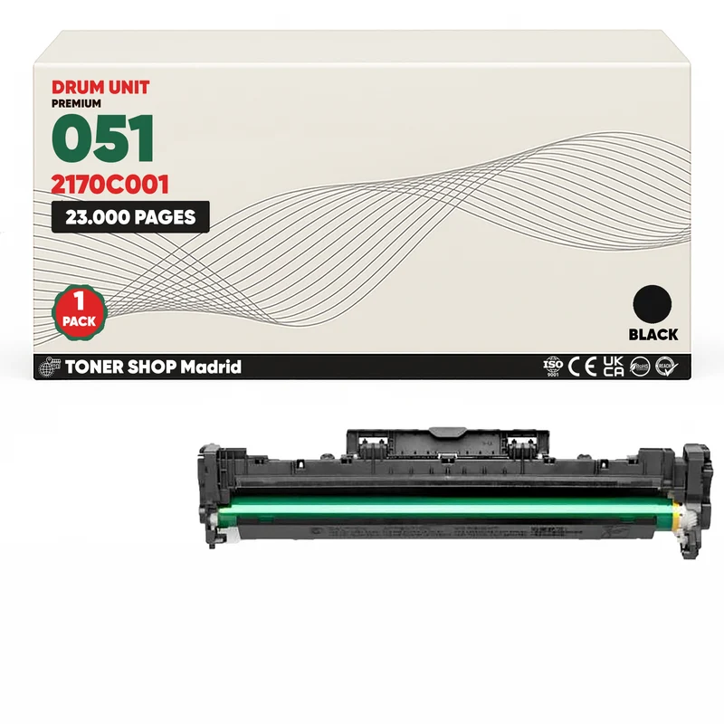BDink Tambor Compatible Canon 051 Negro (Pack 1) - Reemplaza 2170C001 (Drum)
