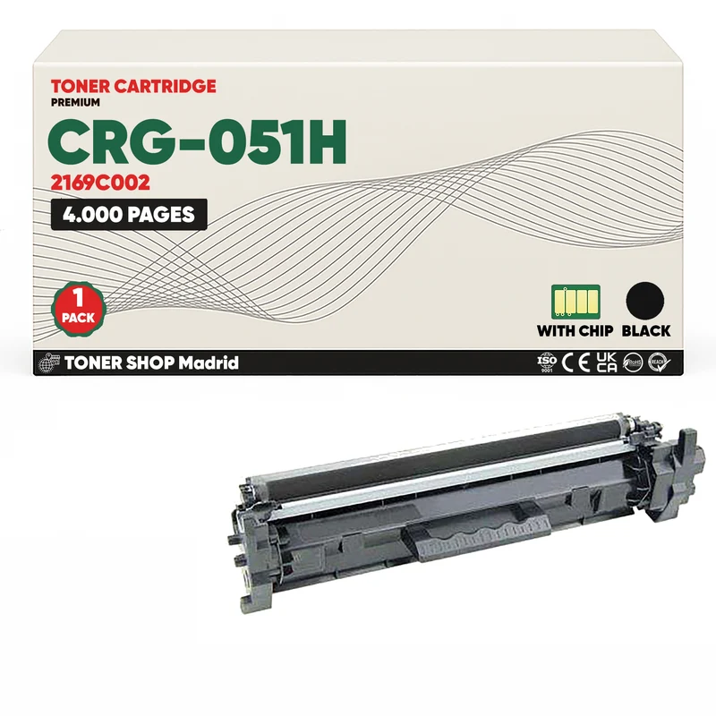 BDink Cartucho Tóner Compatible Canon 051H Negro