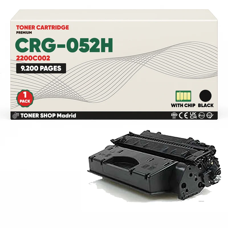 BDink Cartucho Tóner Compatible Canon 052H Negro